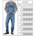 thumbnail image 2 of Peto para hombre Monos de mezclilla Pantalones con pechera y tirantes Pantalones vaqueros Mono Pantalones Mameluco, 2 of 2