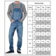 thumbnail image 2 of Peto para hombre Monos de mezclilla Pantalones con pechera y tirantes Pantalones vaqueros Mono Pantalones Mameluco, 2 of 2