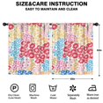 thumbnail image 2 of Blackout Kids Curtains,Vibrant Mixed Pioneer Flower Pattern Childrens Insulated Curtains Set Of 2,Bedroom Essentials,Toddler Room Decor 52x63in(132x160cm), 2 of 5