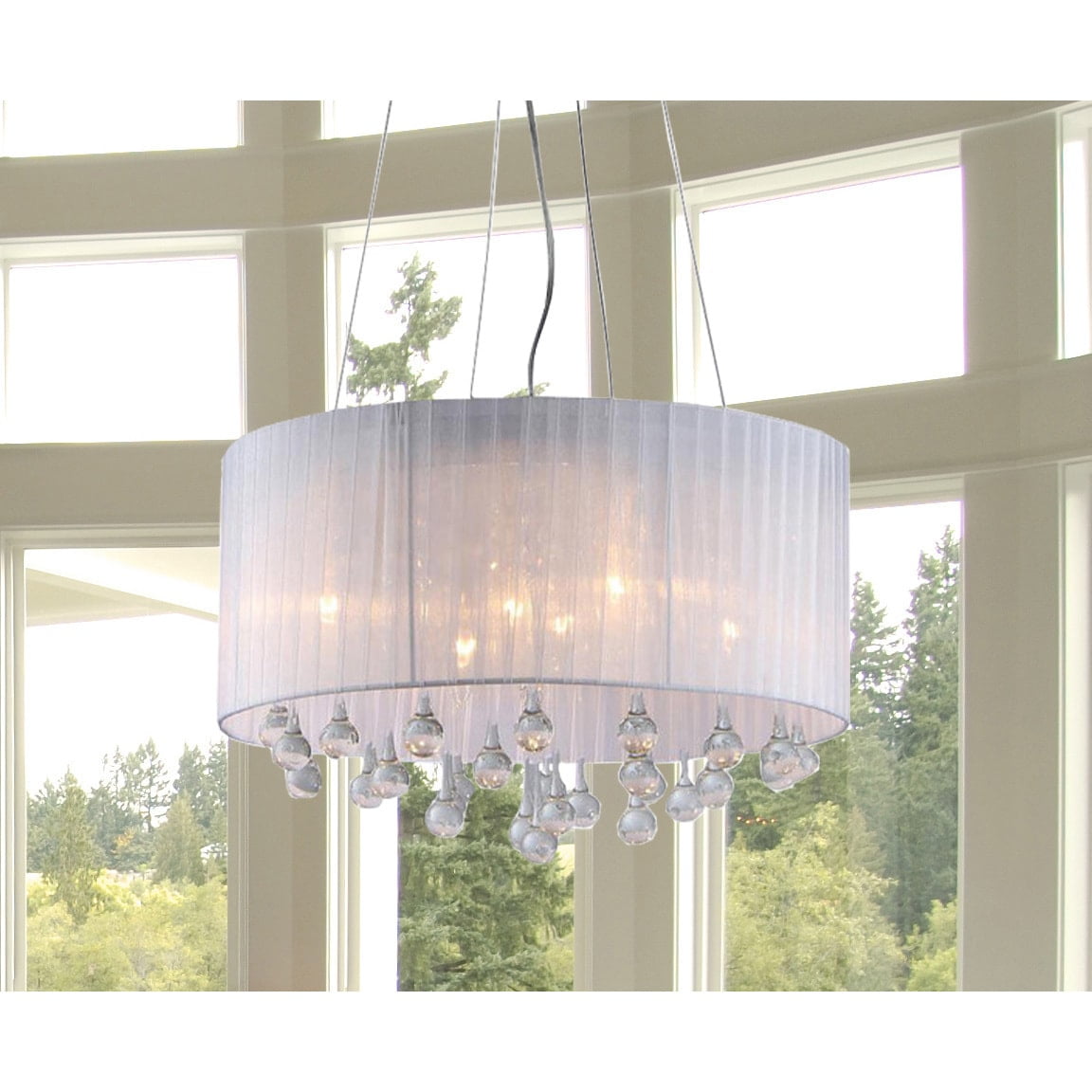 Warehouse of Tiffany 4-Light Spherical Crystal Chandelier