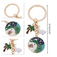 thumbnail image 2 of Unique Bargains 1 Pc Handbag Charms Keychains Fashionable Bag Accessories Green Blue, 2 of 5