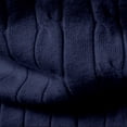 thumbnail image 4 of TOUMENY Men Winter Half Zip Sweater Casual Soft Comfy Knit Pullover Long Sleeve Solid Slim Crew Neck Basic Warm Fall Tops Navy L, 4 of 7