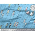 thumbnail image 2 of Soimoi Cotton Voile Fabric Swing & Kids Human Figure Print Fabric by the Yard 42 Inch Wide, 2 of 3