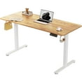 thumbnail image 1 of Electric Standing Desk Adjustable Height Electric Stand Up Computer Desk Ergonomic Sit Stand Desk with Computer Workstation Rustic, 1 of 8
