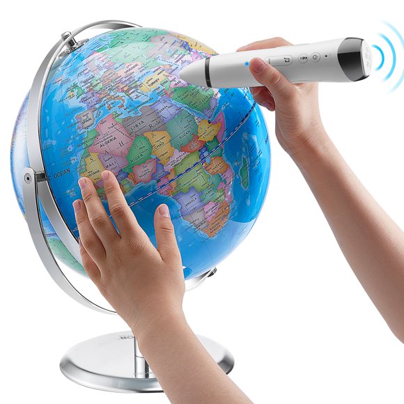 VEVOR Globe Mondial Parlant 9 Po/228,6 mm Globe Interactif pour Enfants Stylo Intelligent