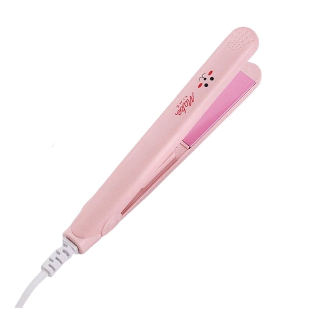 Maoww Fer à Friser Mini Lisseur Rouleau Droit Sécurité Opération Simple pour Débutants Commodité Domestique Rouleau de Curling Permanent Rose