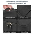 thumbnail image 3 of VANLOFE Handbag Waterproof Hook Wash Bag, Multifunctional Travel Cosmetics Storage Bag, Household Storage Pack, Bathroom Storage With Hanging For Business, Vacation, Black, 3 of 7