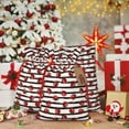 thumbnail image 6 of Naloa Ladybugs on Black and White Striped1 Drawstring Christmas Bags, 3D Xmas Gift Bags, Christmas Wrapping Bags, Xmas Goodie Bags, Treat Pouch Bags, Party Favor Bags-Small, 6 of 9