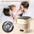 thumbnail image 6 of Historyli Portable Washer, 13L, with 3 Cleaning Modes, Mini Washing Machine, Beige, 6 of 7
