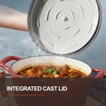 thumbnail image 3 of Overmont 5.5QT Enameled Cast Iron Dutch Oven with Lid Cookbook Heavy-Duty Casserole with Dual handles for Braising, Stews, Roasting, Bread Baking, 3 of 7