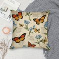 thumbnail image 5 of Pioneer Flower And Butterfly Pillow Covers,Pioneer Flower And Butterfly Throw Pillow Covers 18"×18" ,Living Room Sofa Couch Pillow Covers,Decorative Pillow Covers, 5 of 7