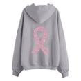 thumbnail image 7 of XINPING Hoodies Women Zip Up Hoodie Oversized Sweatshirt Jackets Spring Fall Winter Coats with Breast Cancer Awareness Ribbon Print 2026, 7 of 7