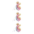 thumbnail image 4 of yingyy Party Balloon with Gradient Color Birthday Party Decor Aluminum Foil Balloon 32 Inch, Number 8 7 3PCS, 4 of 6