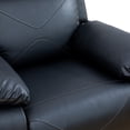 thumbnail image 6 of Aukfa 3 Seater Recliner Sofa Chair with Cupholder for Living Room, Power Home Theater Seating, Black, 6 of 10