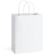 thumbnail image 1 of Bagdream Bolsas De Regalo 8X4.25X10.5 100 Piezas Bolsas De Papel Kraft Con Asas Bolsas De Regalo Blancas A Granel Compras Medianas Mercancía Al Por Menor Bolsas De Regalo Para Fiestas De Bodas Bolsas, 1 of 6
