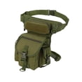 thumbnail image 2 of Bolsa de pierna de tela Oxford, portátil, con correa ajustable, para senderismo al aire libre Verde, 2 of 8