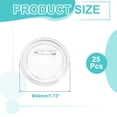 thumbnail image 2 of Uxcell 25Pcs Botones en Blanco Fabricante de Insignias de Acrílico Claro de 1.73 pulgadas para Manualidades DIY, 2 of 6