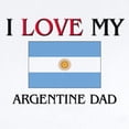 thumbnail image 2 of CafePress - I Love My Argentine Dad Infant Bodysuit - Baby Light Bodysuit, Size Newborn - 24 Months, 2 of 4