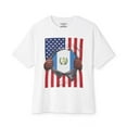 thumbnail image 2 of Guatemala Flag + USA Flag Pride T-shirt | Guatemalan + American Flag Rip 4th Of July | Funny Viral Latino Tees | Unisex - 4 Colors, 2 of 9