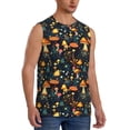 thumbnail image 2 of Balery Colorful Plants Mushroom Camisetas sin mangas para hombre, absorbe la humedad y protege contra el mal olor.-Small, 2 of 7