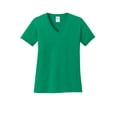 thumbnail image 5 of Port & Company ® Ladies Core Cotton V-Neck Tee. LPC54V, 5 of 6