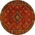 thumbnail image 1 of Ahgly Company Indoor Round Persian Yellow Traditional Area Rugs, 8' Round, 1 of 4