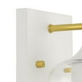 thumbnail image 5 of ACROMA Caucy 2-pack Wall Sconces Modern Contemporary Vanity Light - Set of 2 Matt White & Satin Brass, 5 of 5