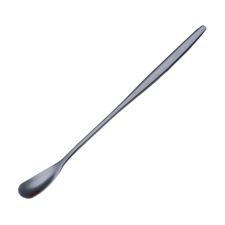 

Limei Stainless Steel Coffee Dessert Spoon Square Head Long Handle Teaspoon Tableware