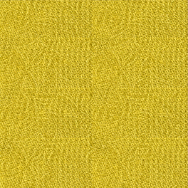 Ahgly Company Tapis d'Intérieur Lavable en Machine Carré Transitionnel Jaune Doré, 5 Pieds Carré