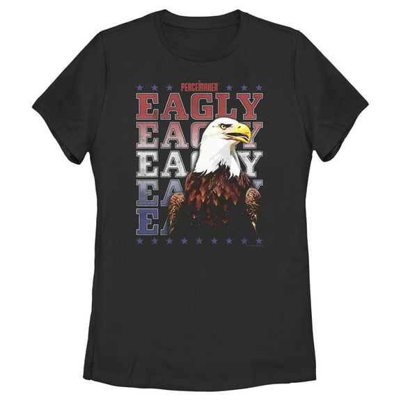 Women's Peacemaker Eagly Pet  Graphic Tee Black Small