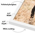thumbnail image 3 of Americanflat 24x36 Poster Frame with Polished Plexiglass Streamline Collection Thin Border Wall - White, 3 of 6