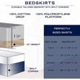 thumbnail image 4 of Nautica Tailored Twin Bed Skirt in Navy, 4 of 4