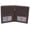 RHU Vintage Brown, variant on RFID Blocking 2 ID Bifold Hipster Credit Card Wallet Genuine Cowhide Leather Black