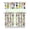 Other Textures, variant on Honeybee Lover's 3-Piece Kitchen Curtains - Yellow Cartoon Bee & Hive Pattern, Rod Pocket Window Treatment Panels for Small Windows