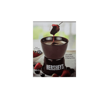 Hershey's Fondue Pot Set with Fondue Pot and 4 Dipping Forks