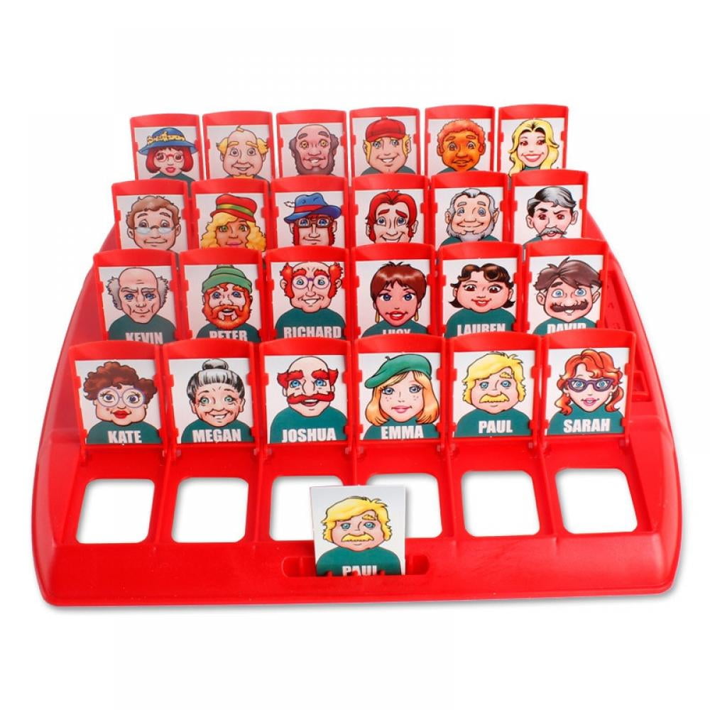 Gaming Guess Who, Game Original Guessing Game Logical Reasoning Children’s Board Game Guess Who Is He Parent-child Interactive Toy Series Gifts for Kids Ages 6 and Up for 2 Players Red
