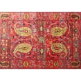 thumbnail image 1 of Ahgly Company Machine Washable Indoor Rectangle Traditional Ferrari Red Area Rugs, 7' x 9', 1 of 7
