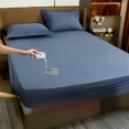 100 Waterproof Cotton Fitted Bed Sheet Antimite and Antibacterial