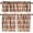 Style-4, variante sur Cantonnière de Fenêtre Mi-Siècle, Cantonnière de Rideau à Motif Abstrait Triangulaire Rétro Imprimé en Formes de Gouttes pour Cuisine Chambre Salle de Bain 54 Pieds''x18 Pieds''+27 Pieds'x36 Pieds'x2(3 Pcs), Style-4