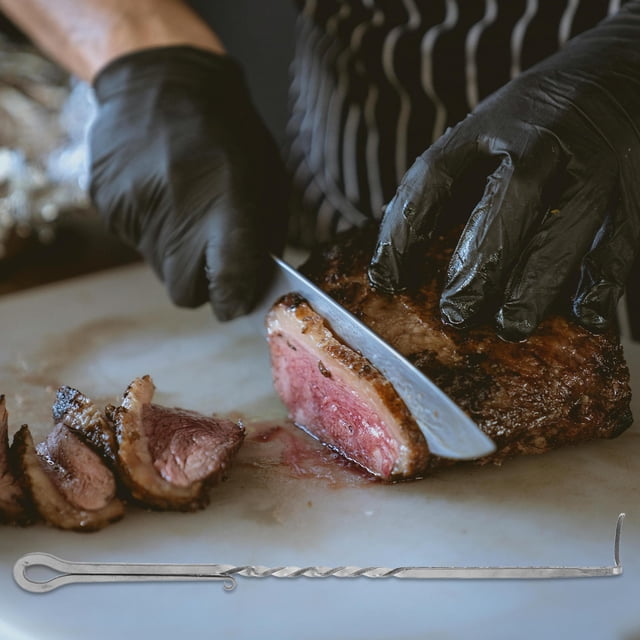 unbranded Gancho Volteador De Comida Y Carne Para De Inoxidable Fácil Manejo Color