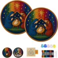 thumbnail image 3 of BKER DIY Embroidery – The Holy Story Scene Embroidery Craft For Adults Beginner Complete With Fabric Threads & N, 3 of 6