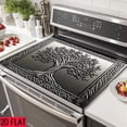 thumbnail image 3 of 2D flat 1 kitchen stove cover, simple and artistic pattern design, Nordic-style kitchen mat, coffee machine mat, operation counter decoration, the first choice for kitchen gifts. The size is 28.3x20., 3 of 8