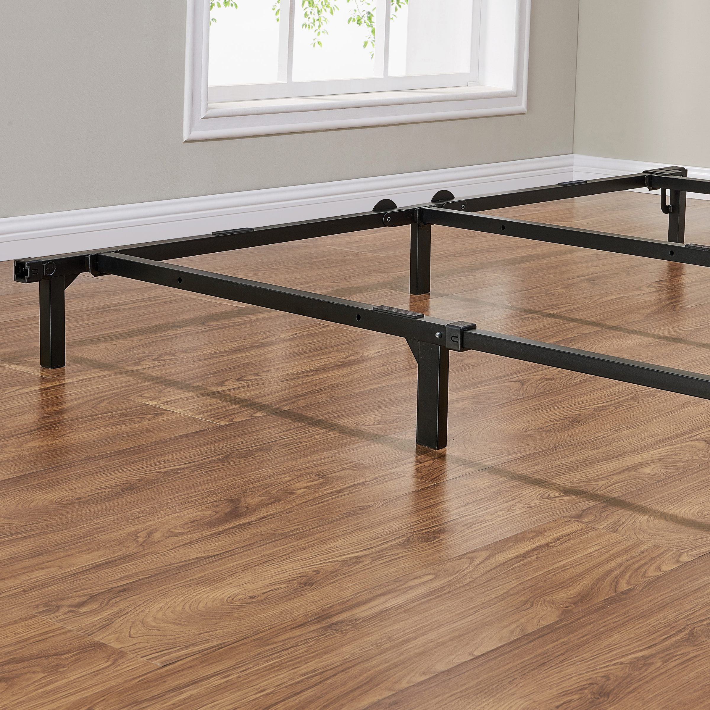 Mainstays 7" Adjustable Metal Steel Bed Frame NoTools Assembly Twin