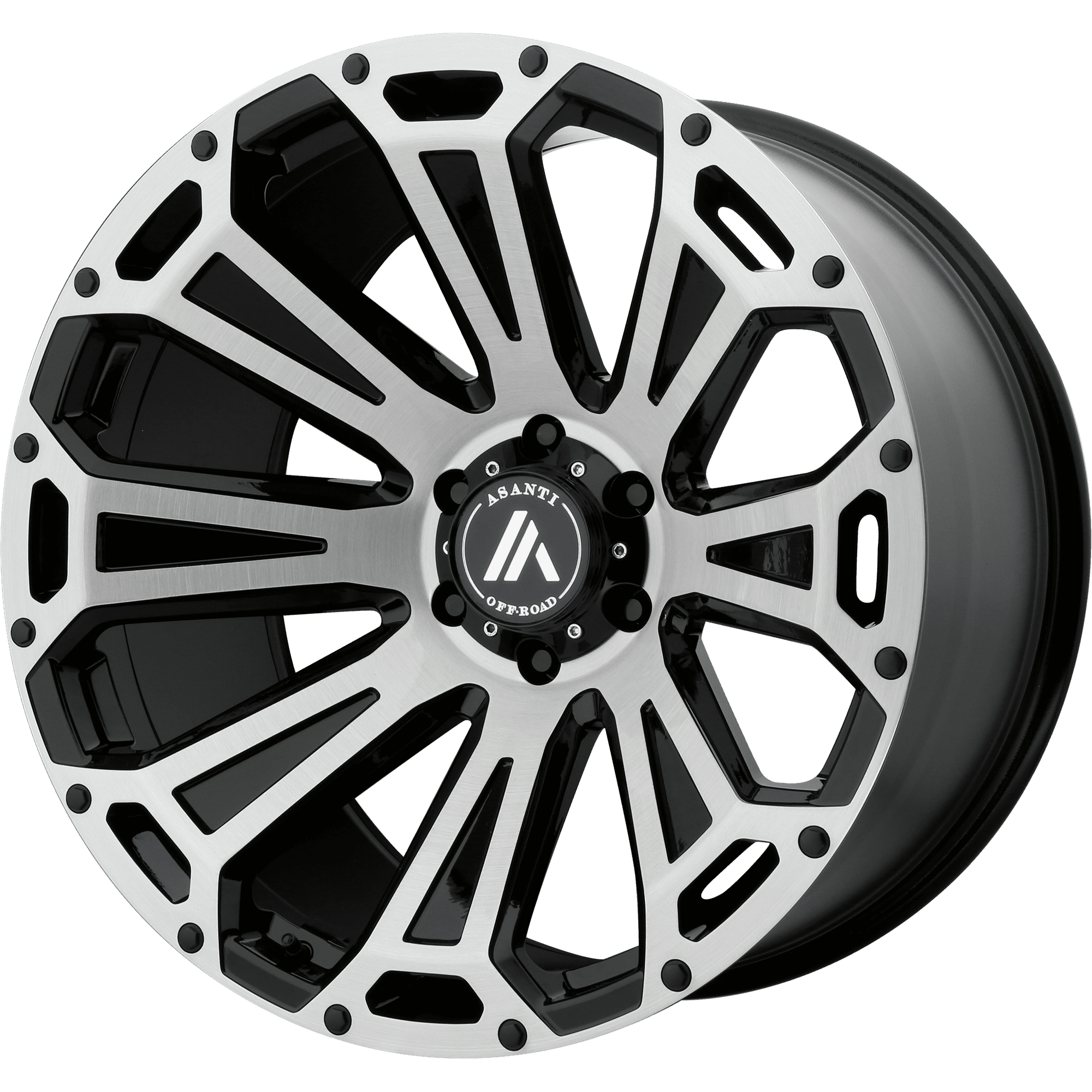 22 Inch 6x55 4 Wheels Rims Asanti Off Road Ab813 Cleaver 22x10 12mm