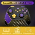 thumbnail image 4 of Controlador de Interruptor para Nintendo Switch/OLED/Lite/PC/IOS/Android, Controlador de Interruptor Inalámbrico UHM Pro con Función de Giroscopio de 6 Ejes Turbo Programable por Doble Vibración, Edición Conmemorativa de Kobe, Negro, 4 of 10