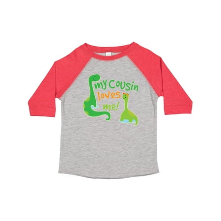 

Inktastic My Cousin Loves Me Dinosaur Gift Toddler Boy or Toddler Girl T-Shirt
