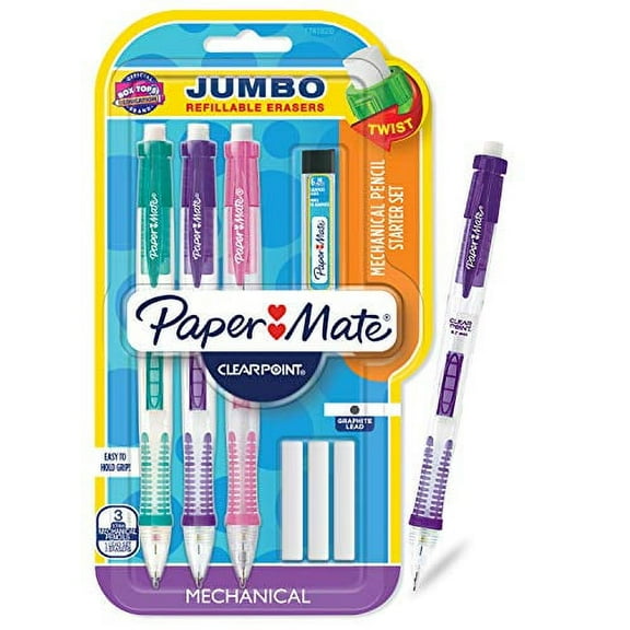 Papermate Clearpoint Mechanical Pencil Starter Set,  Assorted Color Pencils (...