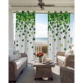 thumbnail image 6 of St. Patrick's Day Kitchen Curtains Spring Lucky Shamrocks Rustic Leaves Cafe Short Curtains for Bathroom Blackout Window Curtain Small Window Treatment Drapes for Bedroom Living Room 52"x45"x2, 6 of 9