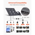 thumbnail image 3 of KFFKFF 60W Foldable Solar Panel Charger, 16BB N-Type Monocrystalline Solar Panel 24% Efficiency, Lightweight Portable with MC4 Output, Type-C, USB-A & DC Ports, 3 of 9
