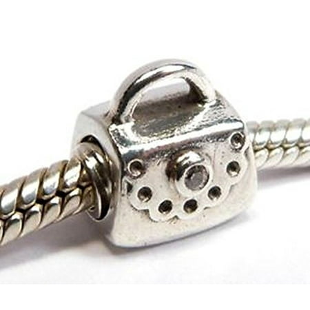 January Bead Girl Charm - Buckets of Beads Purse Charm Beads Fits Most Major Charm Bracelets For Women Girls
